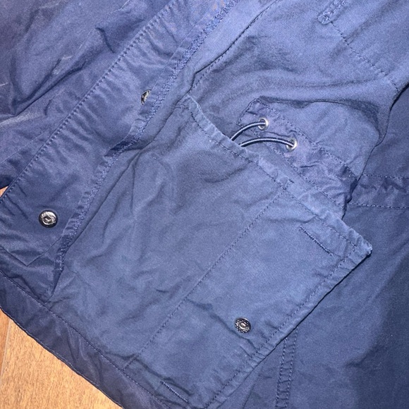 Express Women Long Sleeve Pockets Windbreaker Jacket Black Size Small Navy - Picture 4 of 5